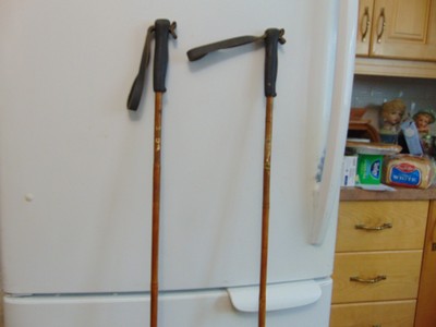 vintage   bamboo ski  POLE    51 