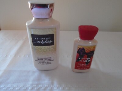 BATH & BODY WORKS ~ A THOUSAND WISHES BODY LOTION ~ 8 OZ & 3 OZ