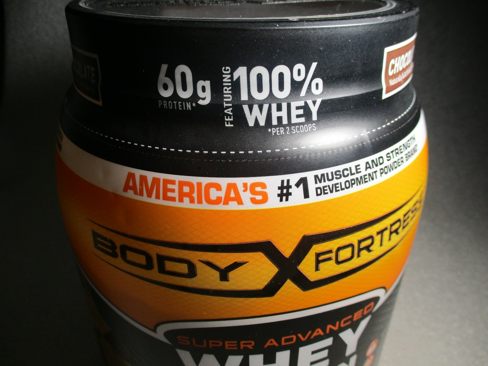 Body Fortress Super Advanced Whey Protein Powder, Chocolate, 60g Protein, 2 Lb