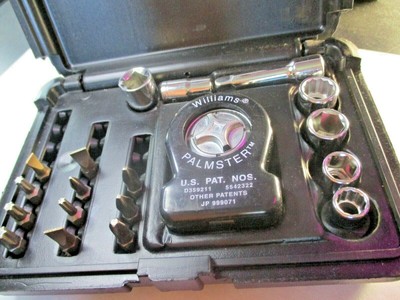 Williams Super Palmster Kit Super P Promo Set 3/8'' Ratchet w/ Sockets & Bits USA
