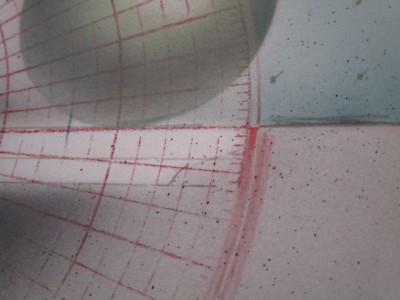 LARGE ERNEST POSEY DRAWING PAINTING ABSTRACT EXPRESSIONISM SURREALISM CALIFORNIA