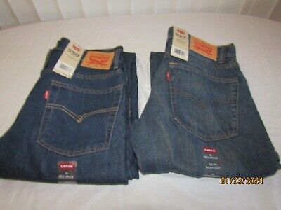 2 Pair Levi's 527 B/C 550 Relaxed Sz 28x28 New W/ Tag. DT297