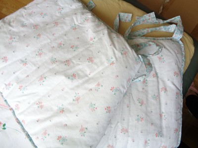 floral cot bumper