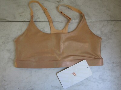 NWT Fabletics Gia Iridescent Sports Bra Low Impact Stretch Racerback Women XS