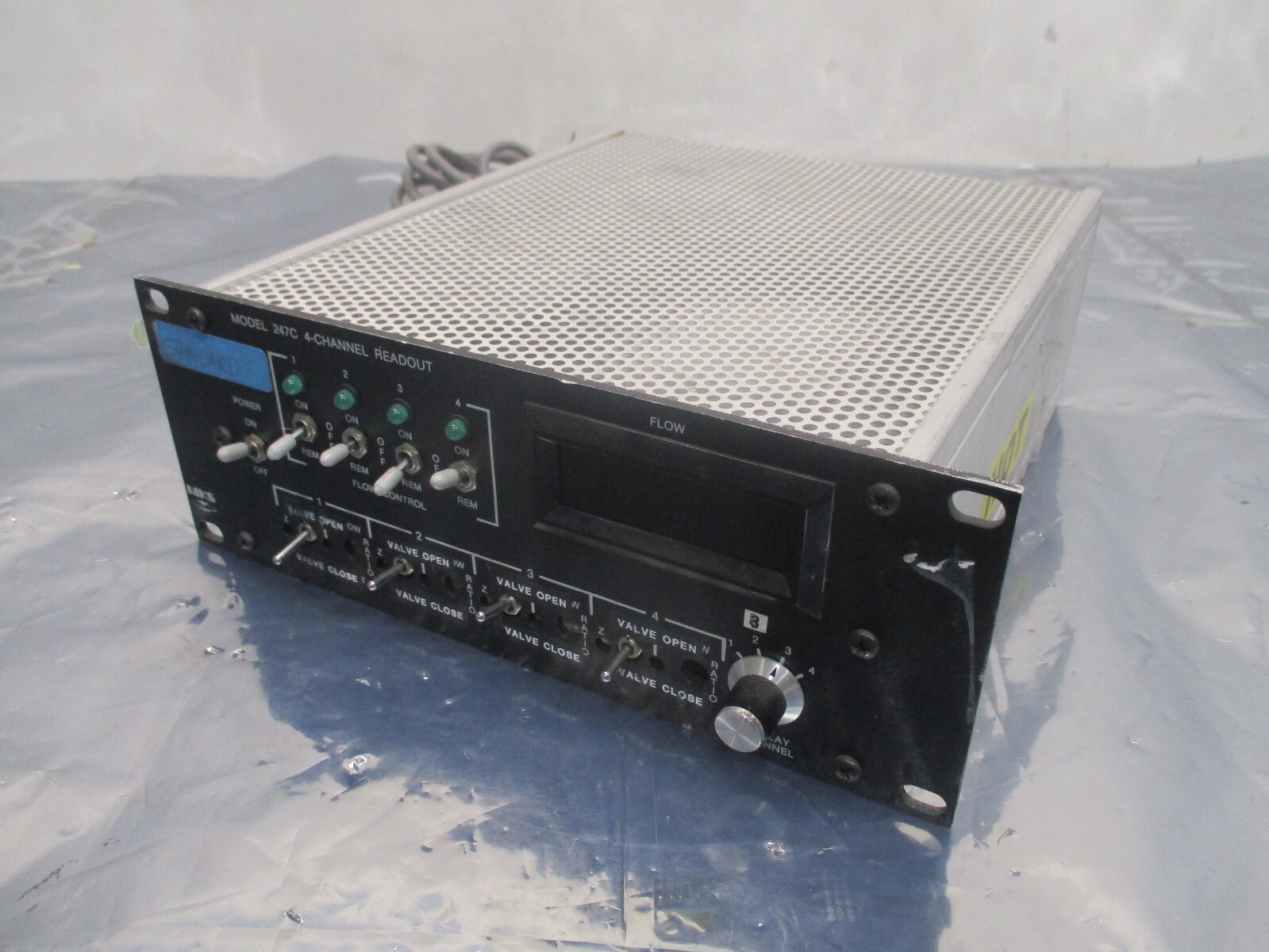 MKS 247C Four Channel Mass Flow Controller Power Supply Readout, 421252