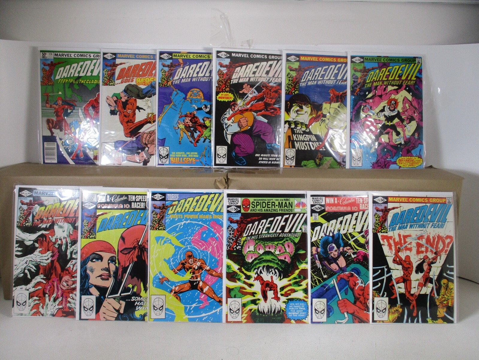 Daredevil 169-180 SET! Sharp! 2nd Elektra 1981-1982 Marvel
