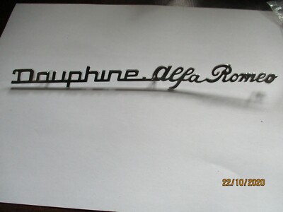 Alfa Romeo Dauphine  Schriftzug Typenschild Schild Logo