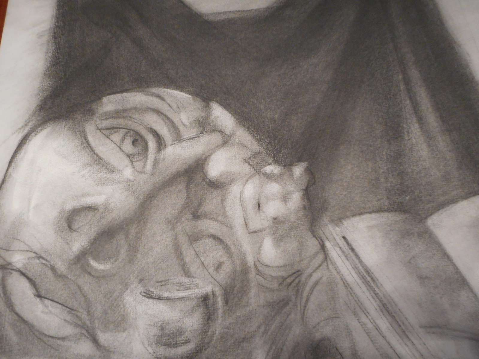 Still Life With Drape Realism Style Sketch Art Josh Song 18W X 24H