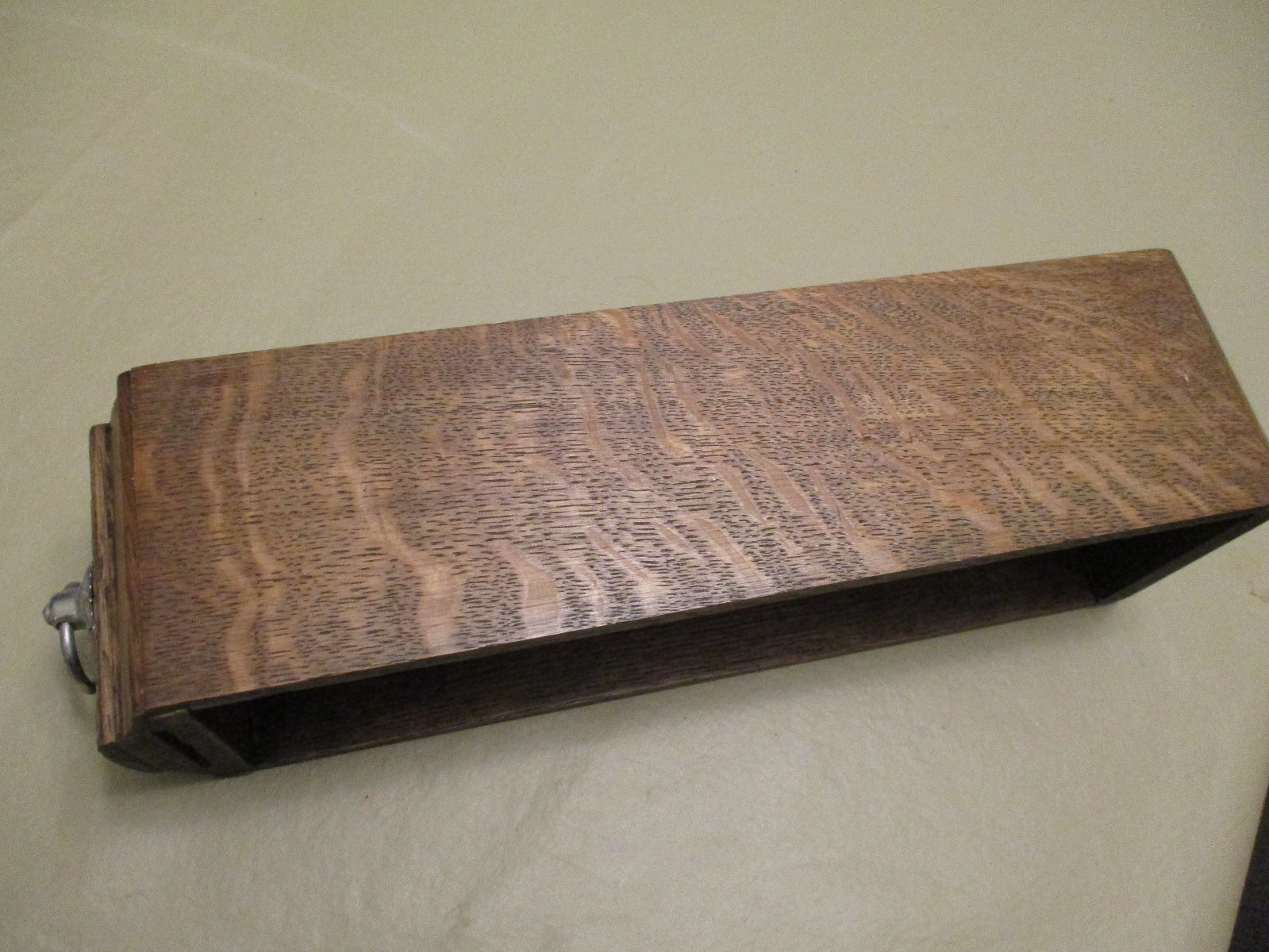 vintage antique wooden oak sewing machine drawer