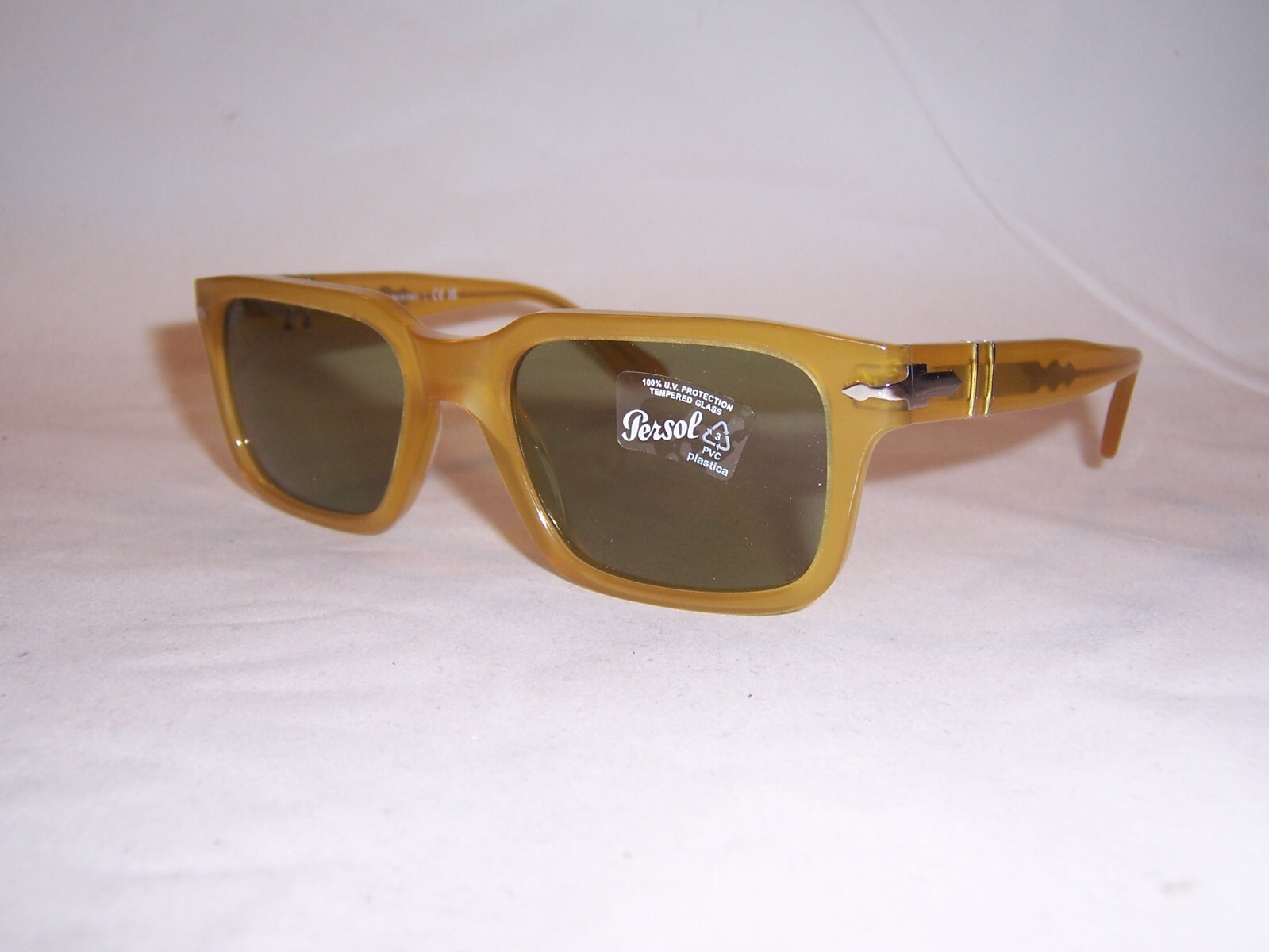 Pre-owned Persol Sunglasses Po 3272/s 204/4e Miele/green 53mm Authentic