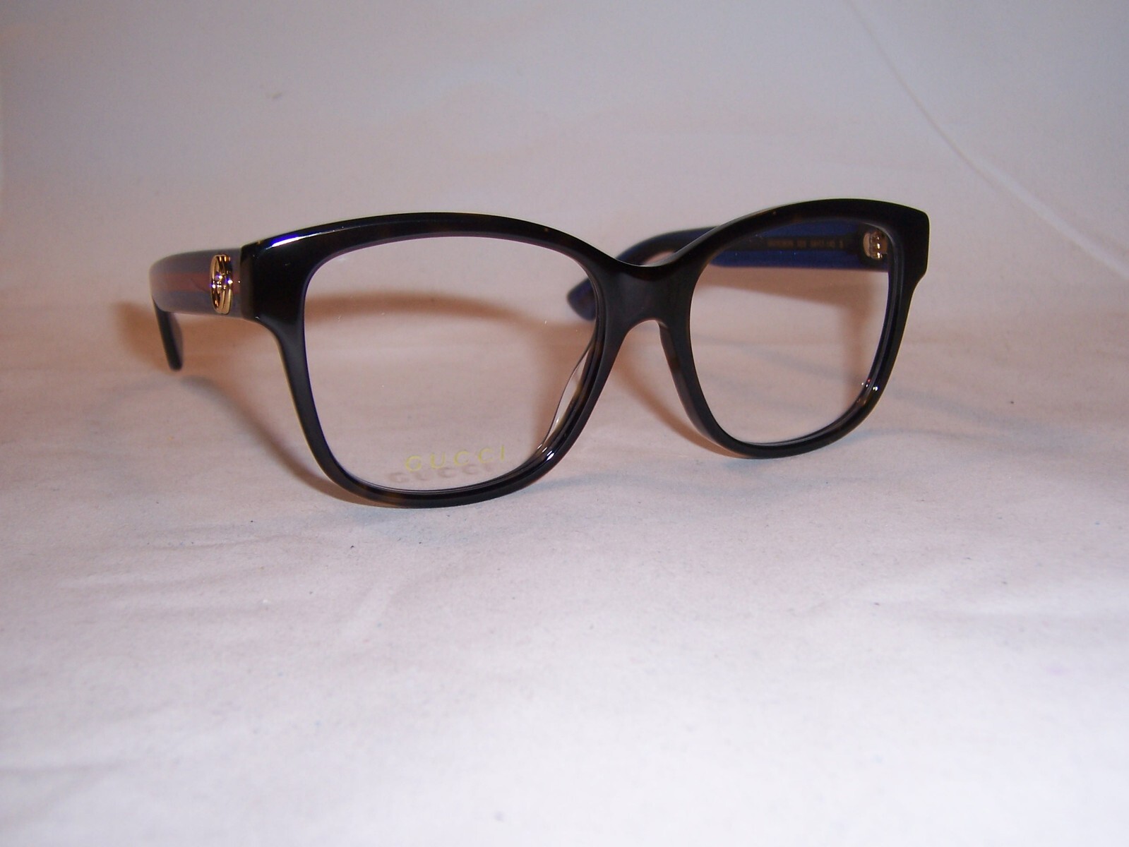 NEW GUCCI EYEGLASSES GG 0038ON 003 HAVANA/BLUE 54mm RX