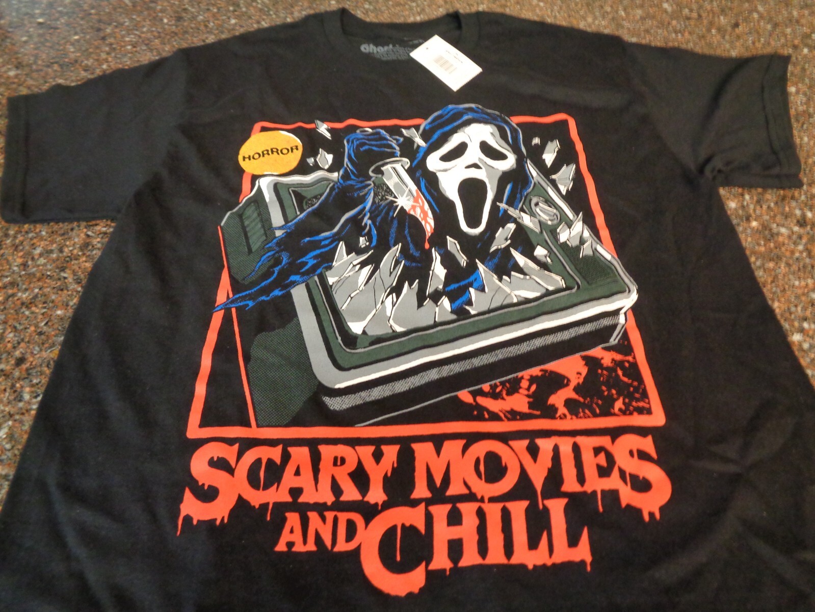 【US規格】希少 GILDAN GHOSTFACE 映画 Tシャツ グレー M US規格】希少 GILDAN GHOSTFACE 映画 Tシャツ グレー M