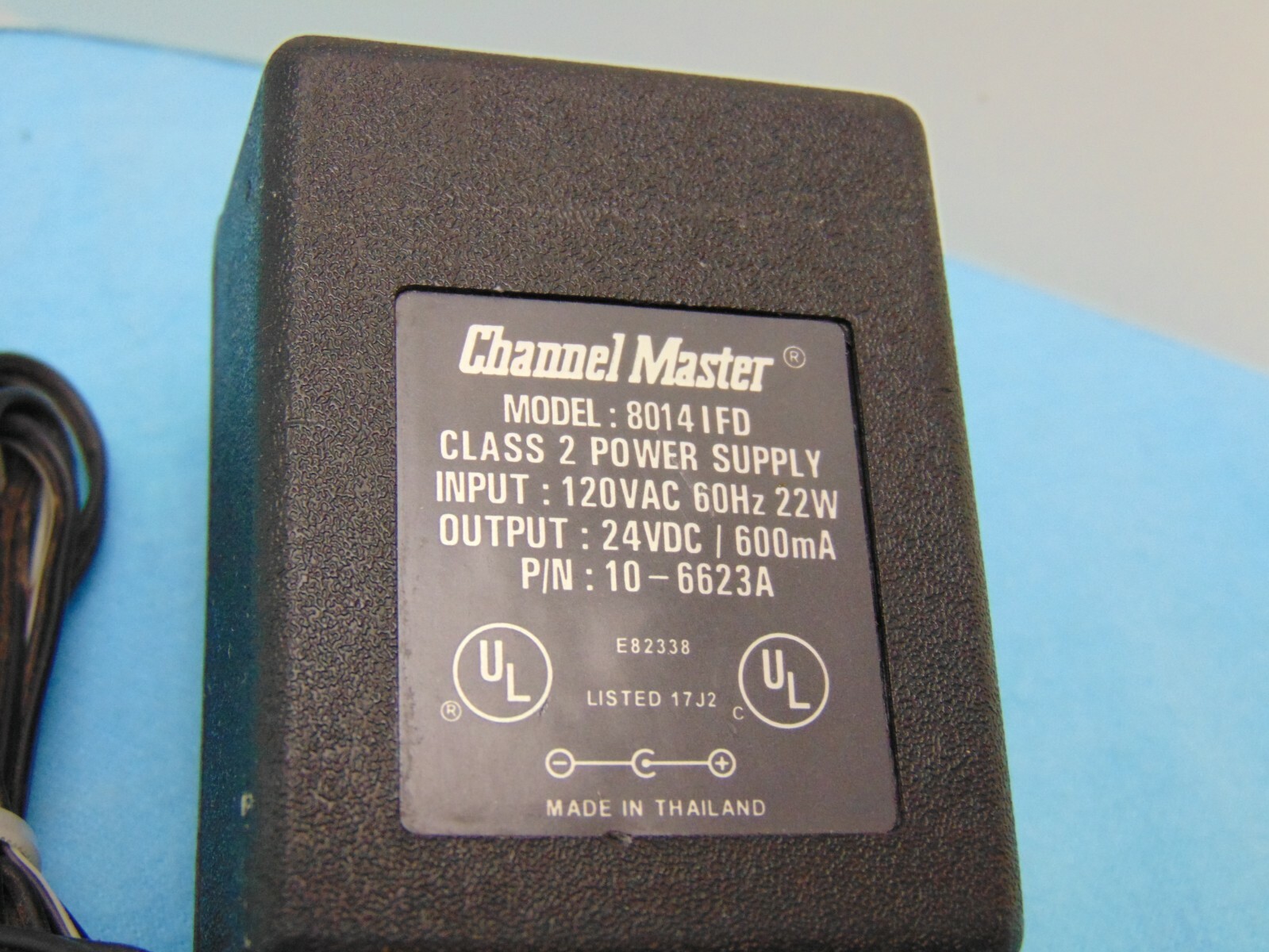 Channel Master Class 2 Power Supply 24vdc 600mA 8014IFD