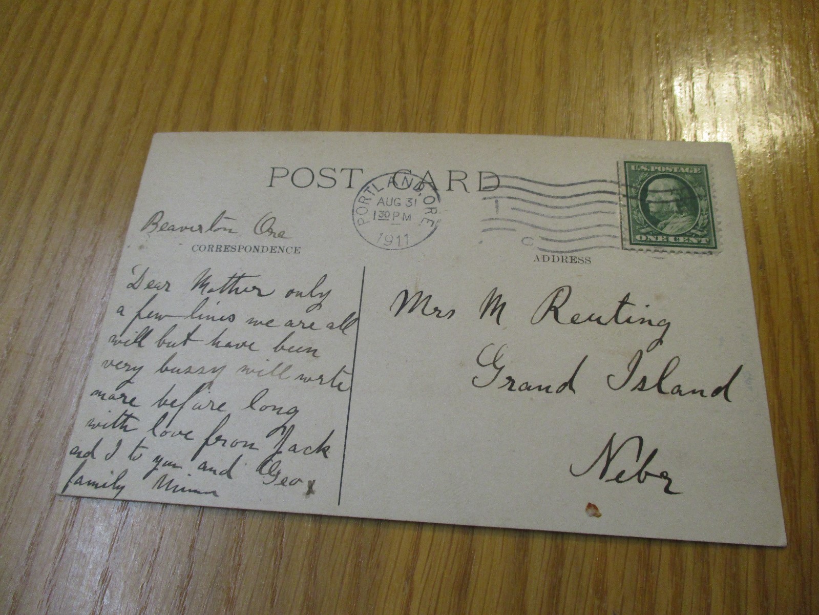 1911 Postcard Case Engine Doing Real Hill Climbing Stunts