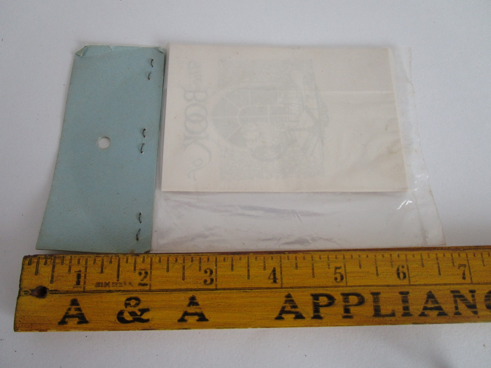 Vintage Book Owner Name Label Gummed Plates B&W New Pack of 12