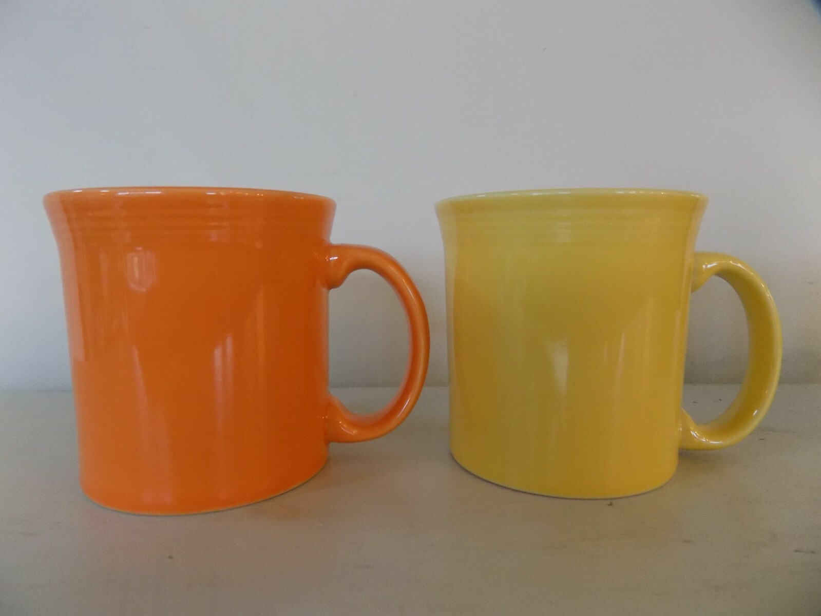 Lot 4 Fiestaware Java Mug Poppy Lemongrass Lapis Daffodil 12oz Green Blue Orange