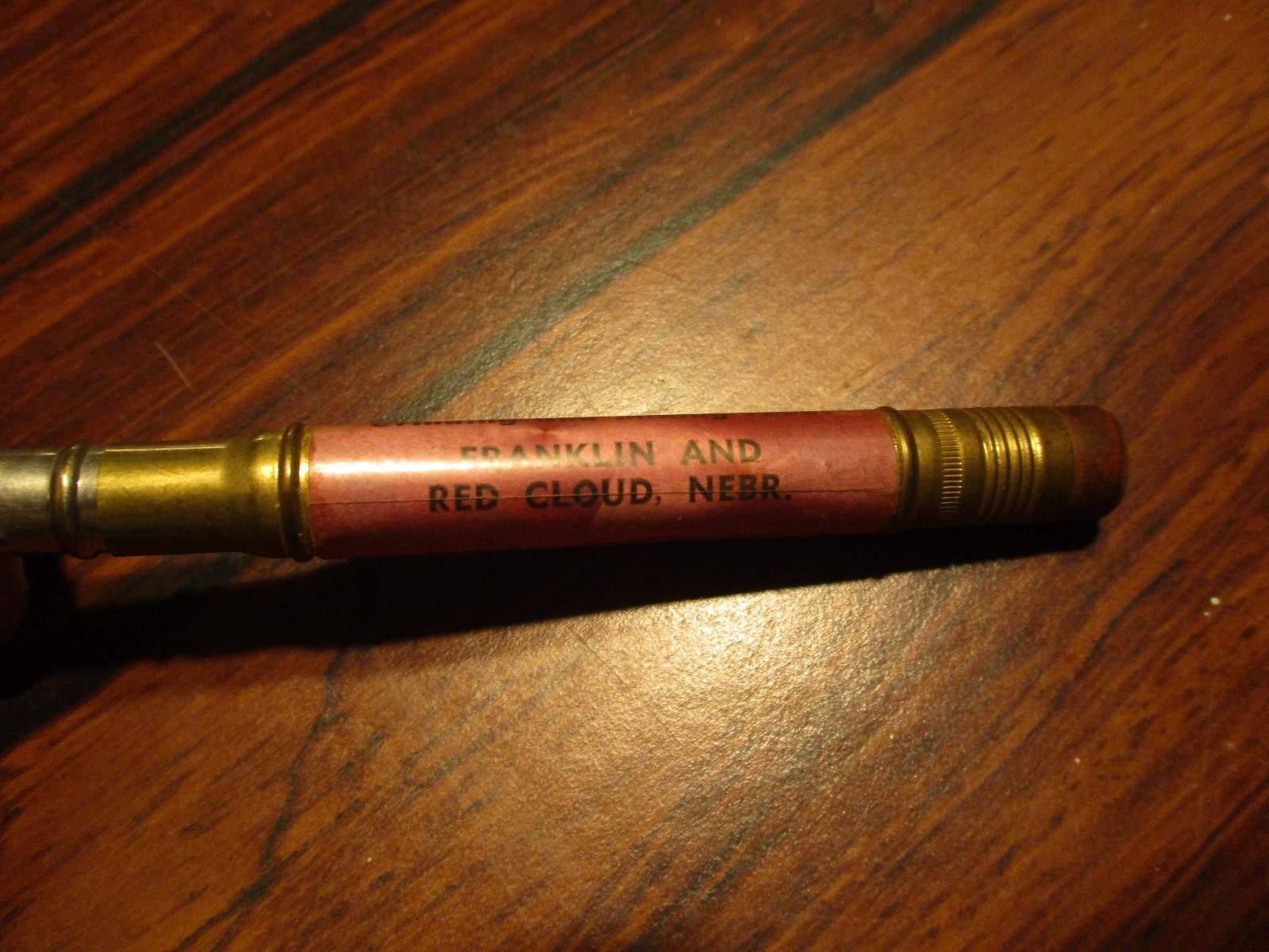 Old Bullet Pencil Lyle A. Harris Grain Co. Franklin And Red Cloud Nebraska