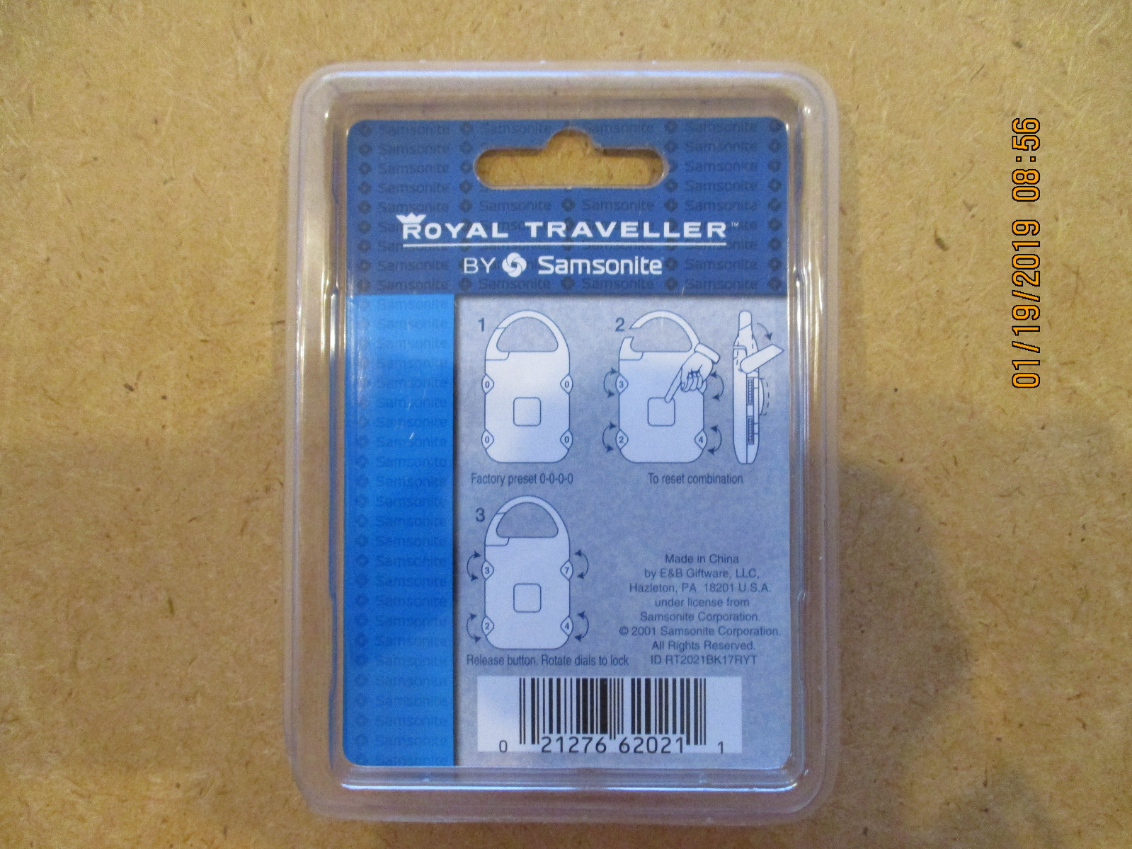 Royal Traveller Touch Locks (2 locks) by Samsonite (RT2021BK)