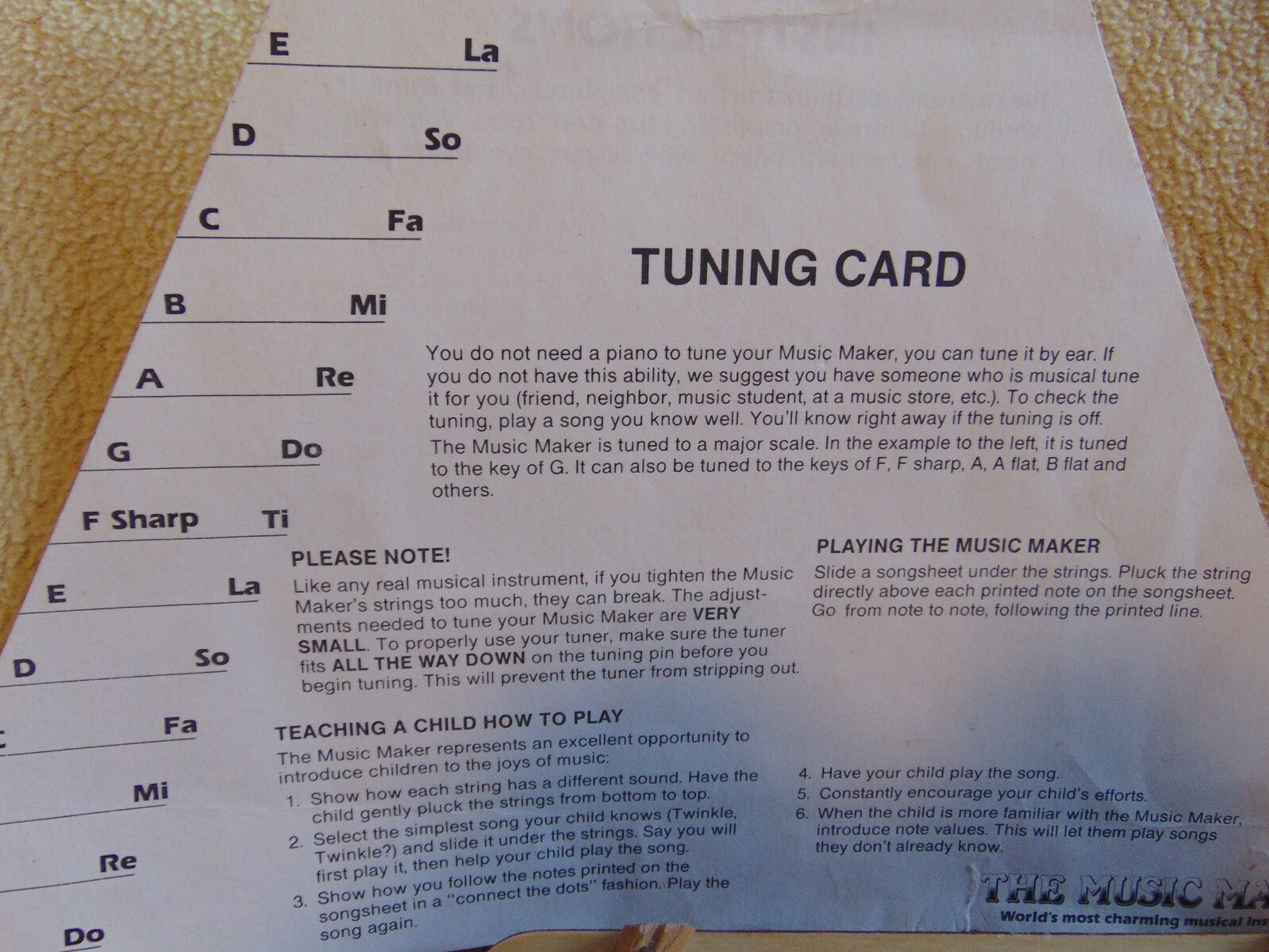 Nepenenoyka Dulcimer Wooden Lap Harp Music Maker Musical Instrument Russian VTG