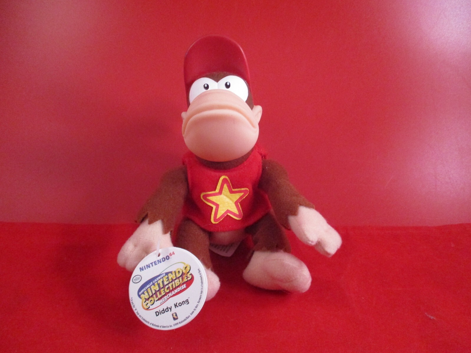 Diddy Kong 64 Nintendo 64 N64 Toysite Beanbag Plush Stuffed Animal