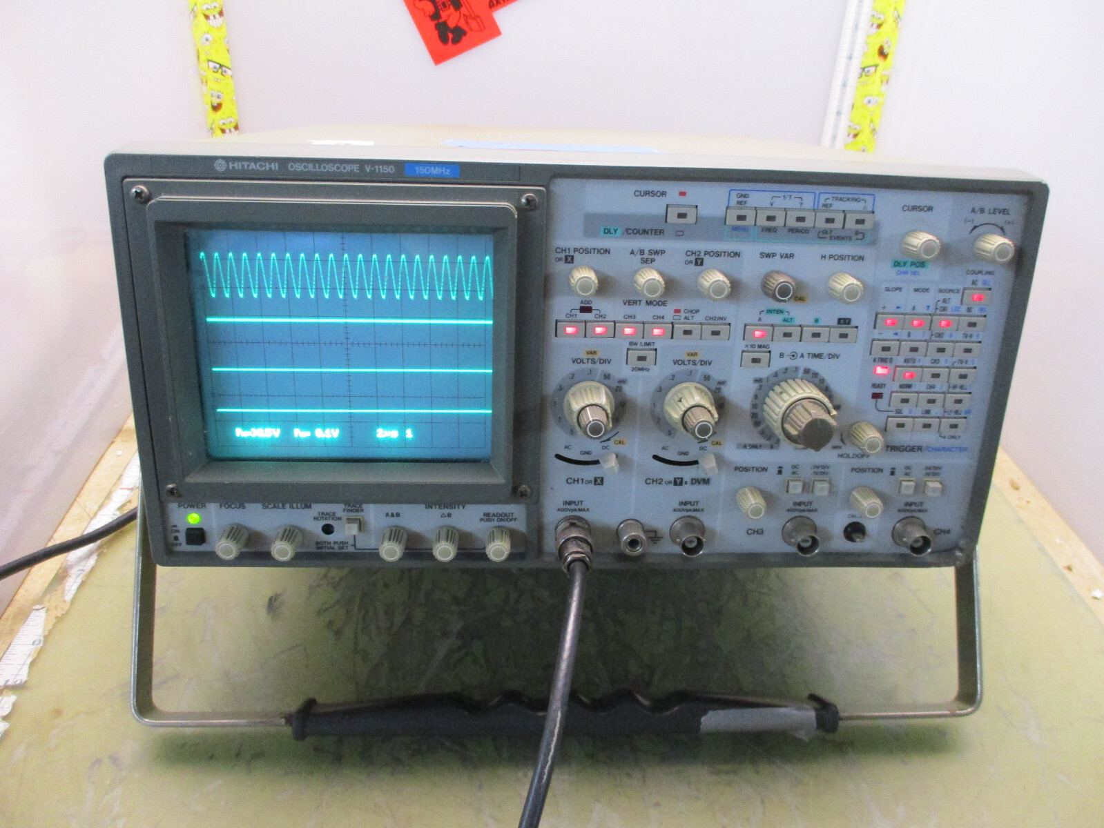 HITACHI 日立 オシロスコープ V-550B 50MHz(E14) HITACHI 日立 オシロスコープ V-550B 50MHz(E14)