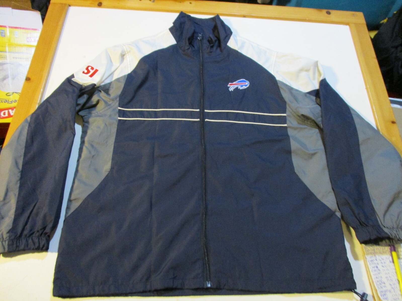 BUFFALO BILLS リバーシブルスウィングジャケット BUFFALO BILLS SI SPORTS ILLUSTRATED SEWN LOGO LIGHTWEIGHT