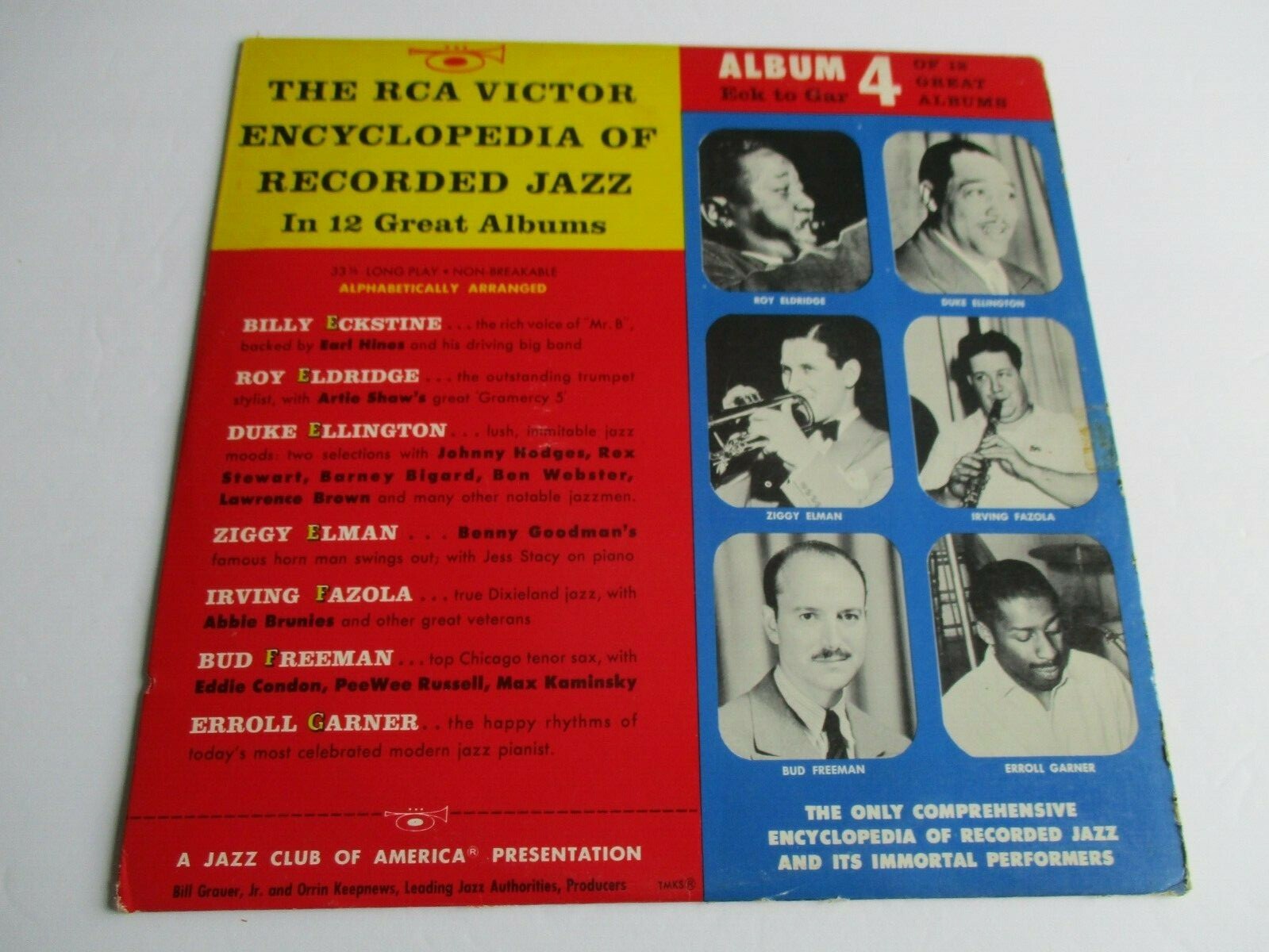 THE RCA VICTOR ENCYCLOPEDIA OF JAZZ Album4 Eckstine/Garner