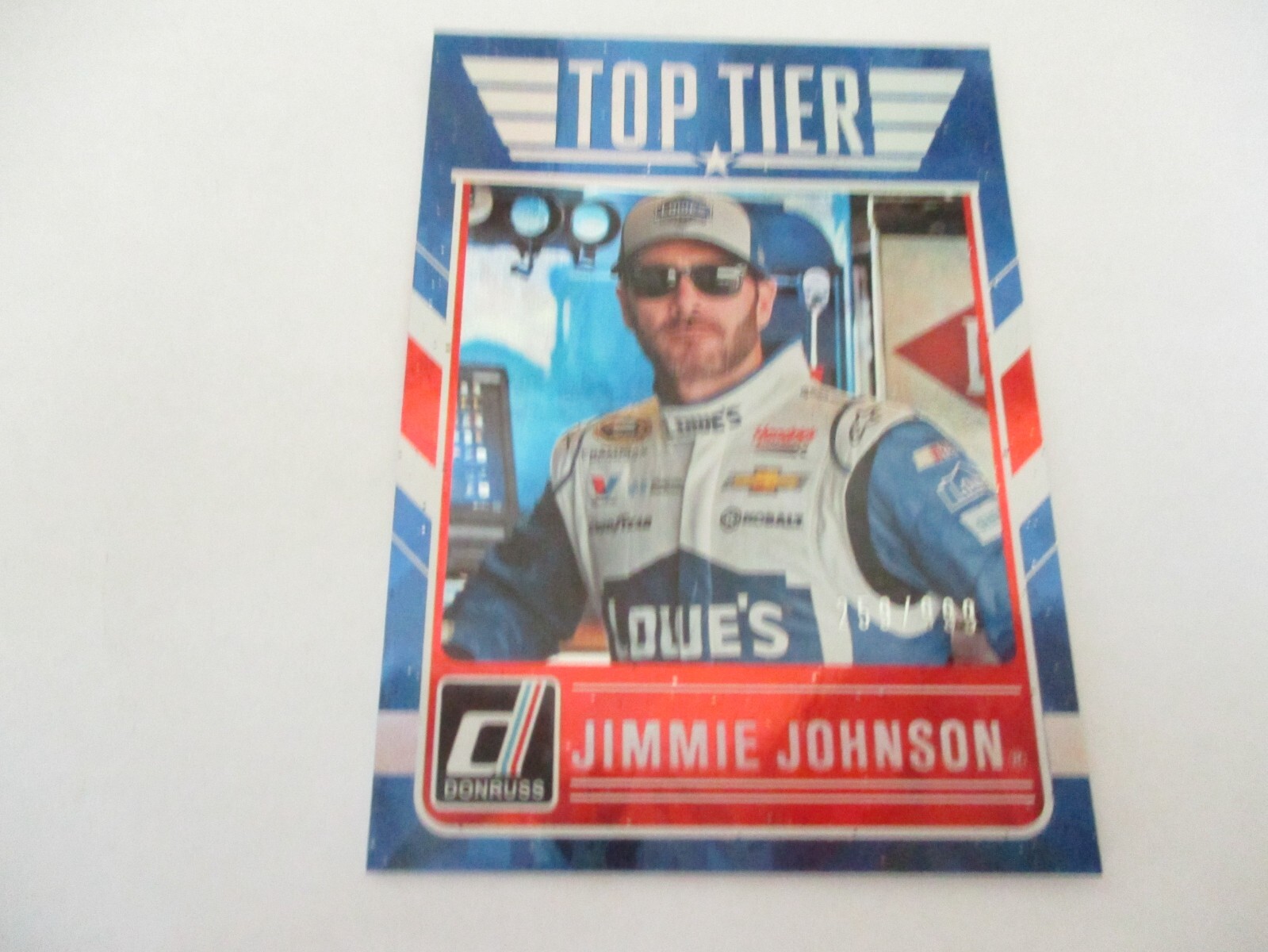 2017 Donruss Racing Top Tier Foil Jimmie Johnson Serial #259 2017 Donruss Racing Top Tier Foil Jimmie Johnson Serial #259