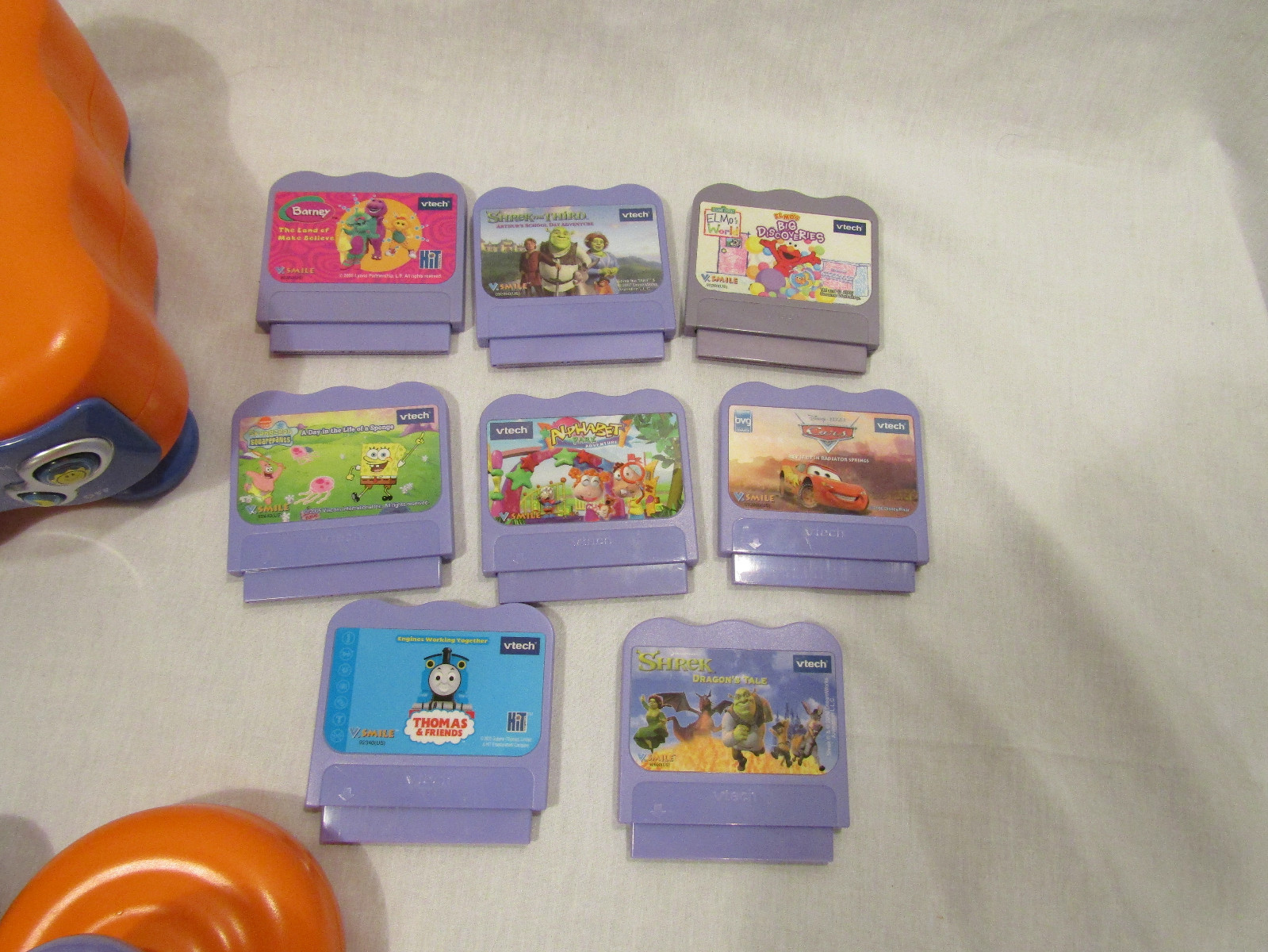 V Tech V Smile TV Learning System Console, 1 Controller, 8 Game Lot!