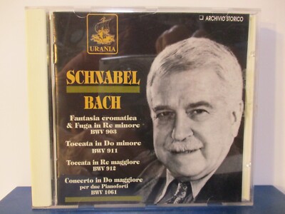 Schnabel - Bach - Fantasia Eromatica & Fuga - CD - MINT - E24-2478