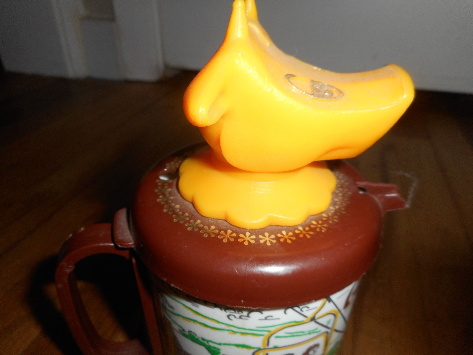 Vintage Whirley Cow Moo Cow Sippy Mug Cup Souvenir Smoky Mountains