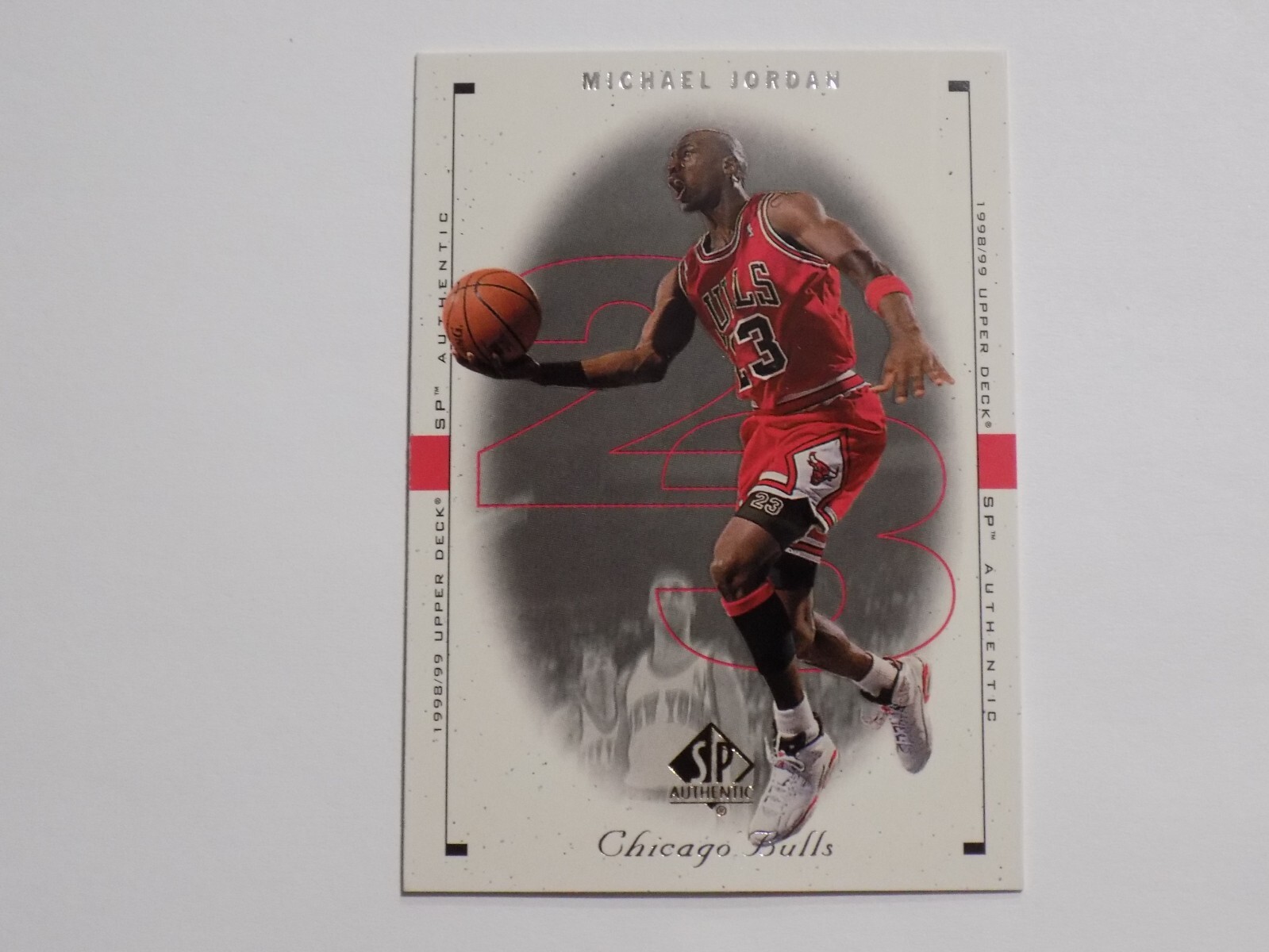 1998-99 Upper Deck SP Authentic Michael Jordan Card #5 Bulls
