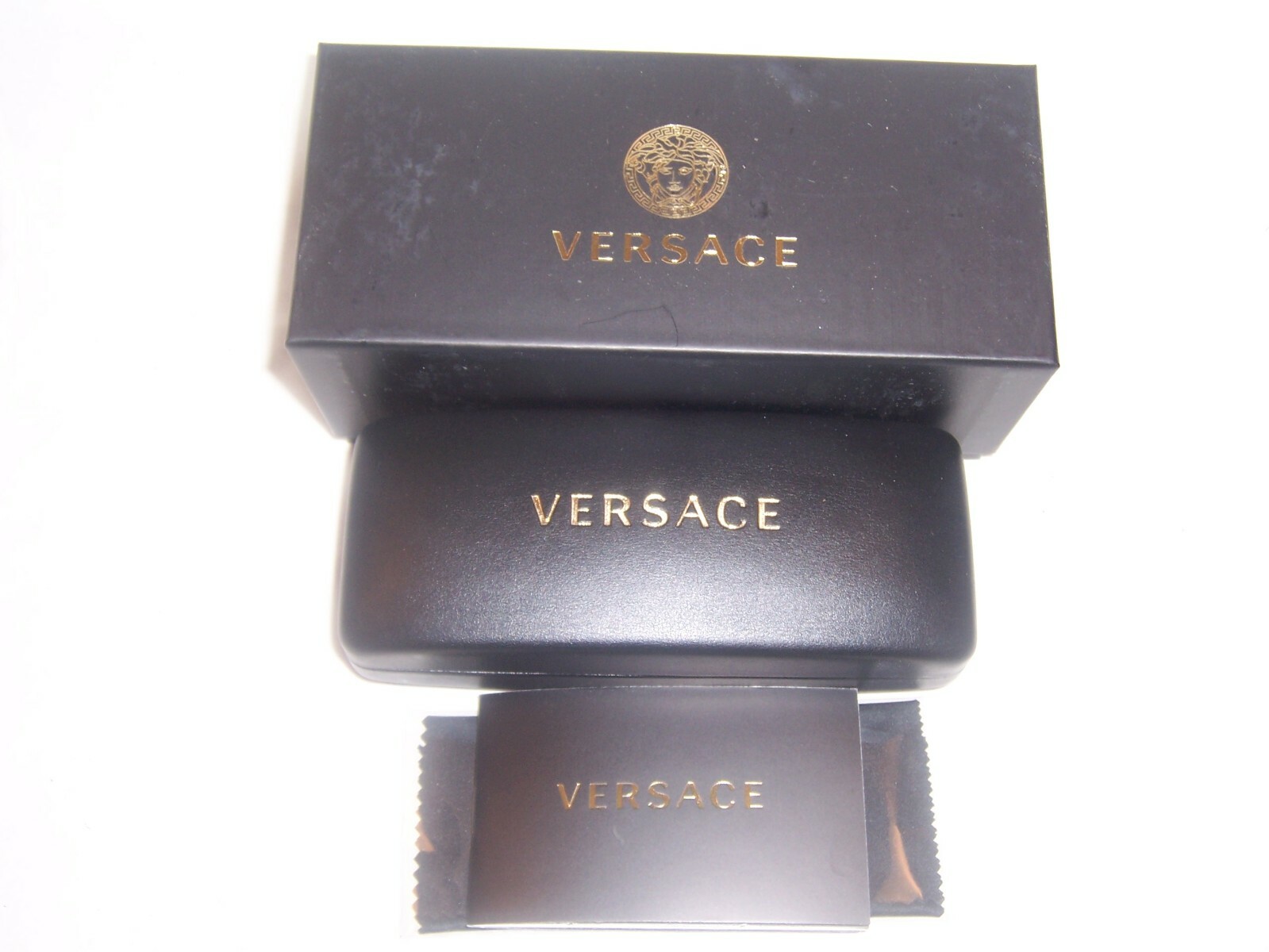Pre-owned Versace Sunglasses Ve4403 Gb1/87 Black/grey 57mm Authentic 4403 In Gray