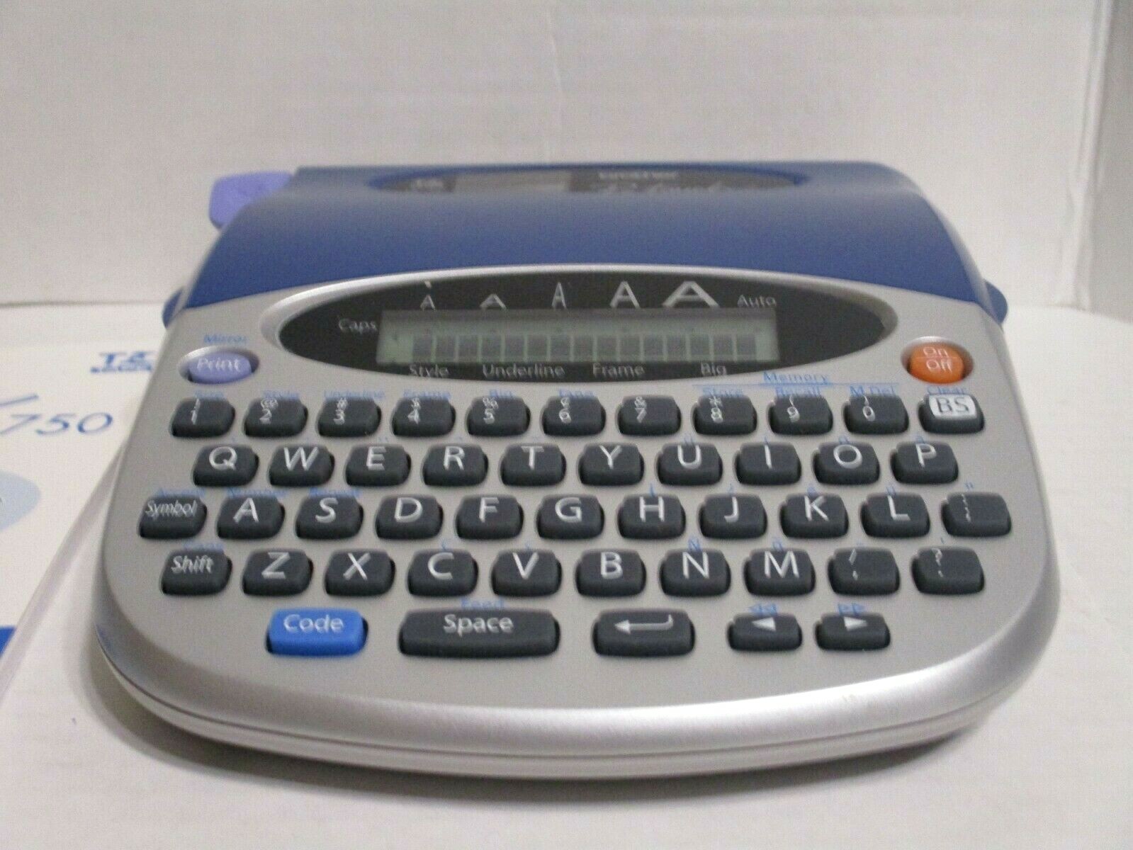 BROTHER P-Touch PT-1750 Thermal Label Maker Printer Tape Cassette Works w/Manual