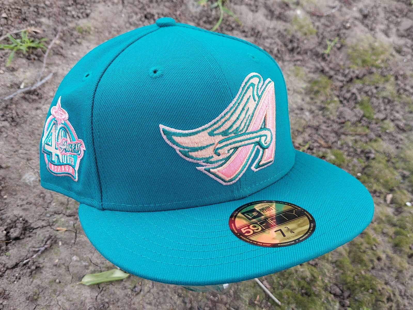 帽子 goofy creation cap cooperstown noroll Hat Club New Era 7 3/4 Anaheim Angels Cap Badlands Teal