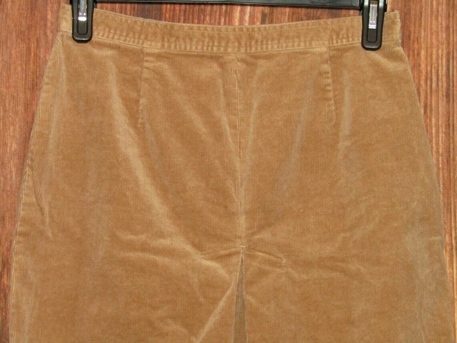 Field Gear Pleated Corduroy Knee Length Side Zip Stretch Skirt Size 10