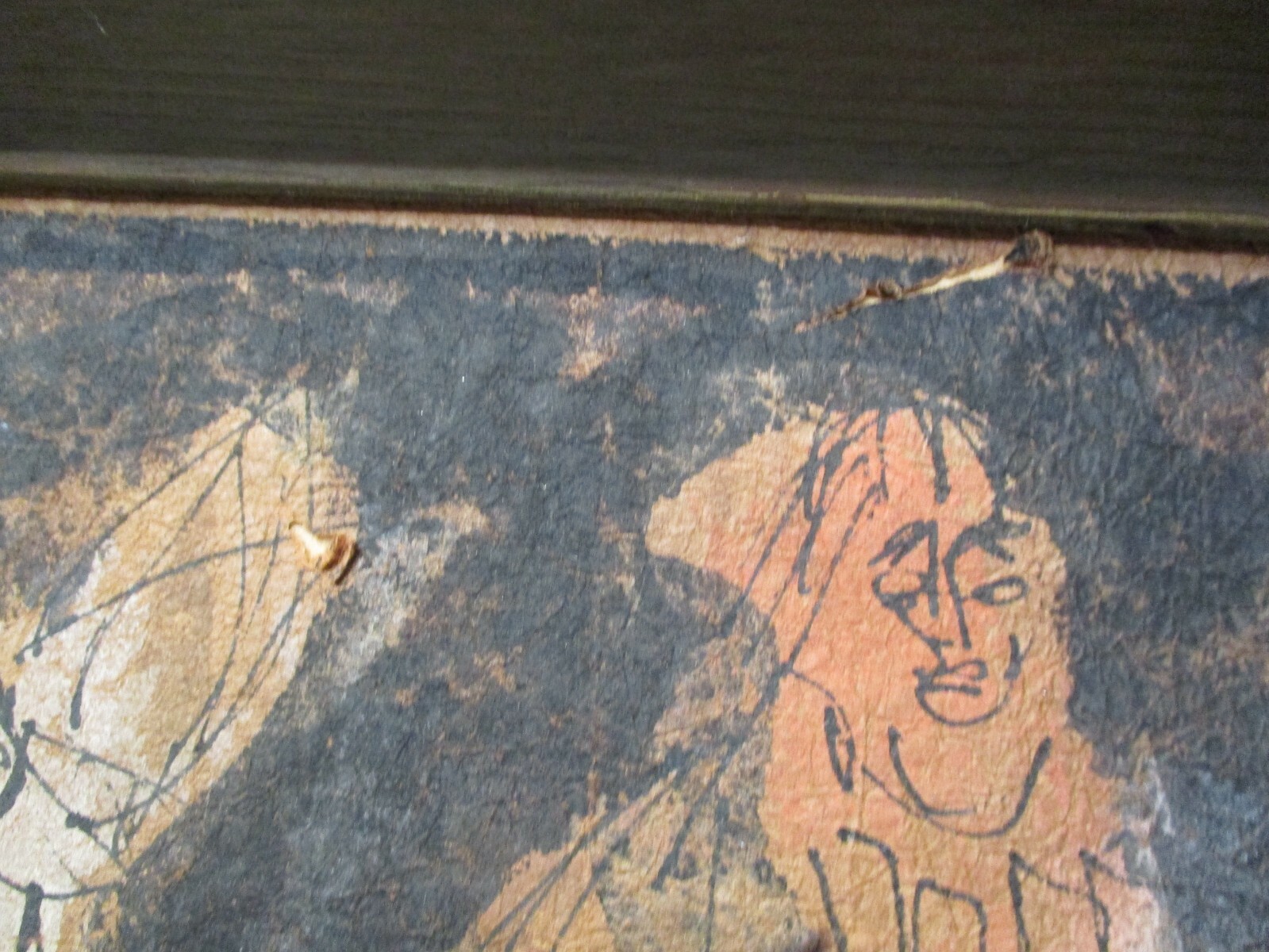 MID CENTURY PAINTING ABSTRACT EXPRESSIONISM CUBIST CUBISM MODERNISM MYSTERY ART