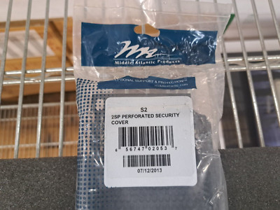 New, Middle Atlantic, S2, 2U Perforated Rack Panel Cover Rackmount Black