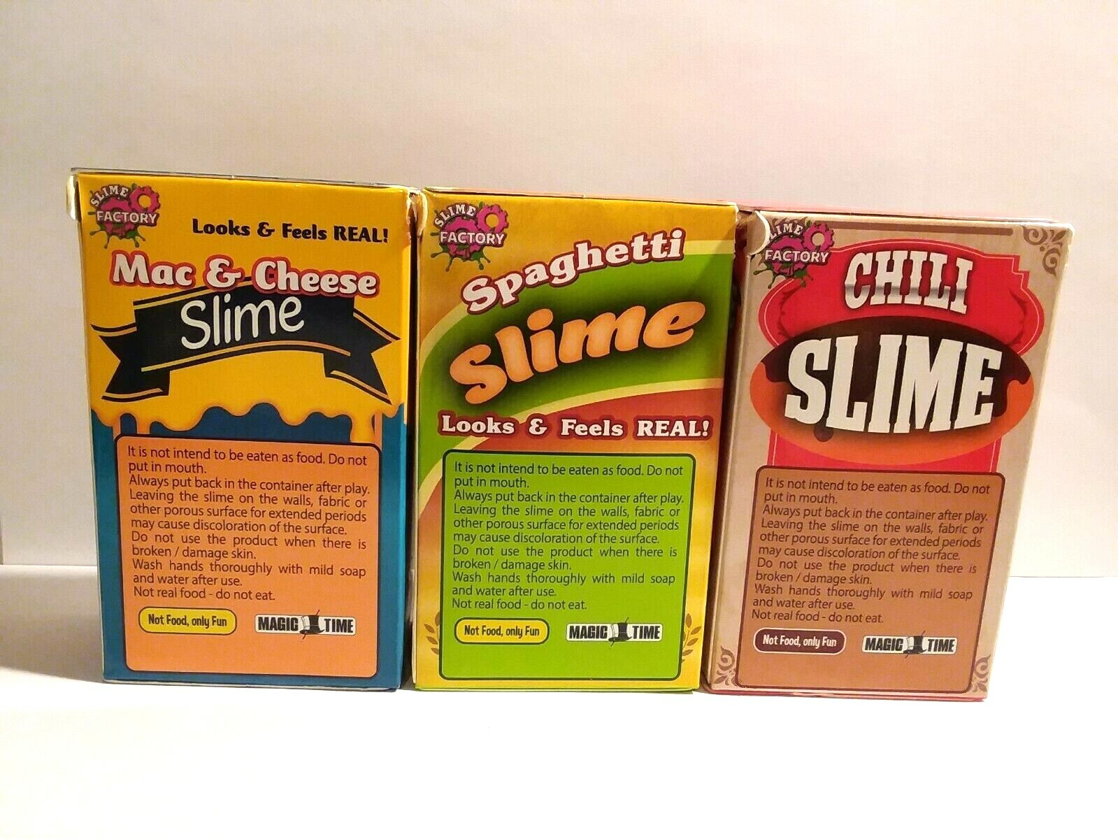 Slime  - Mac & Cheese - Spaghetti - Chili