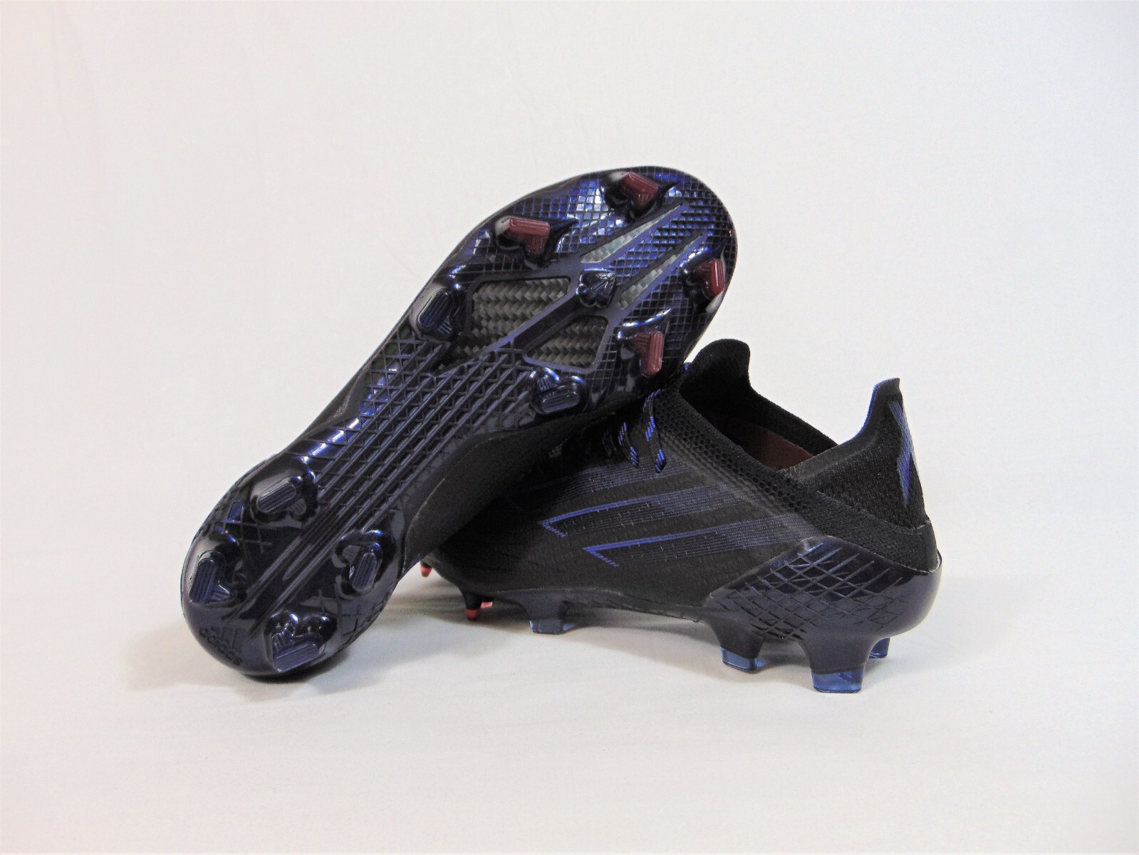 Adidas X Speedflow.1 Speedframe FG Black Blue Soccer Cleats Adidas X Speedflow.1 Speedframe FG Black Blue Soccer Cleats