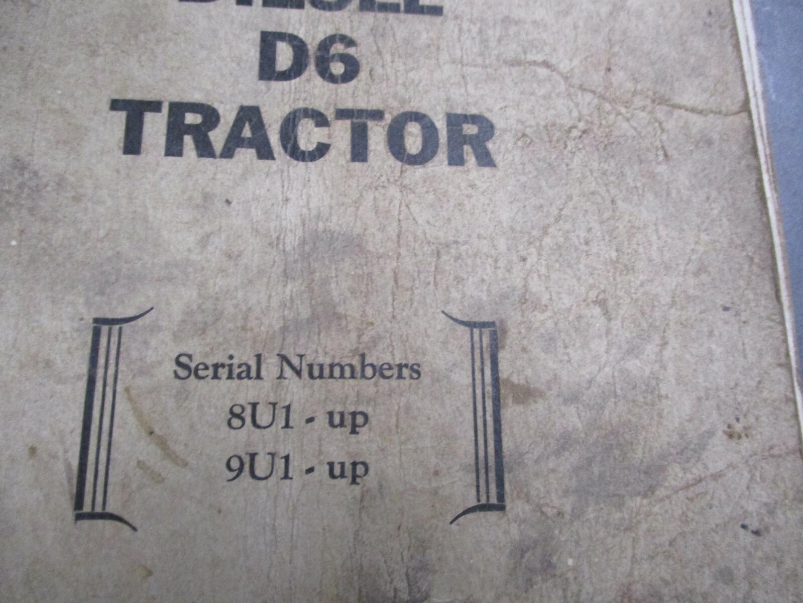 1947 Caterpillar D6 Diesel Tractor Manual