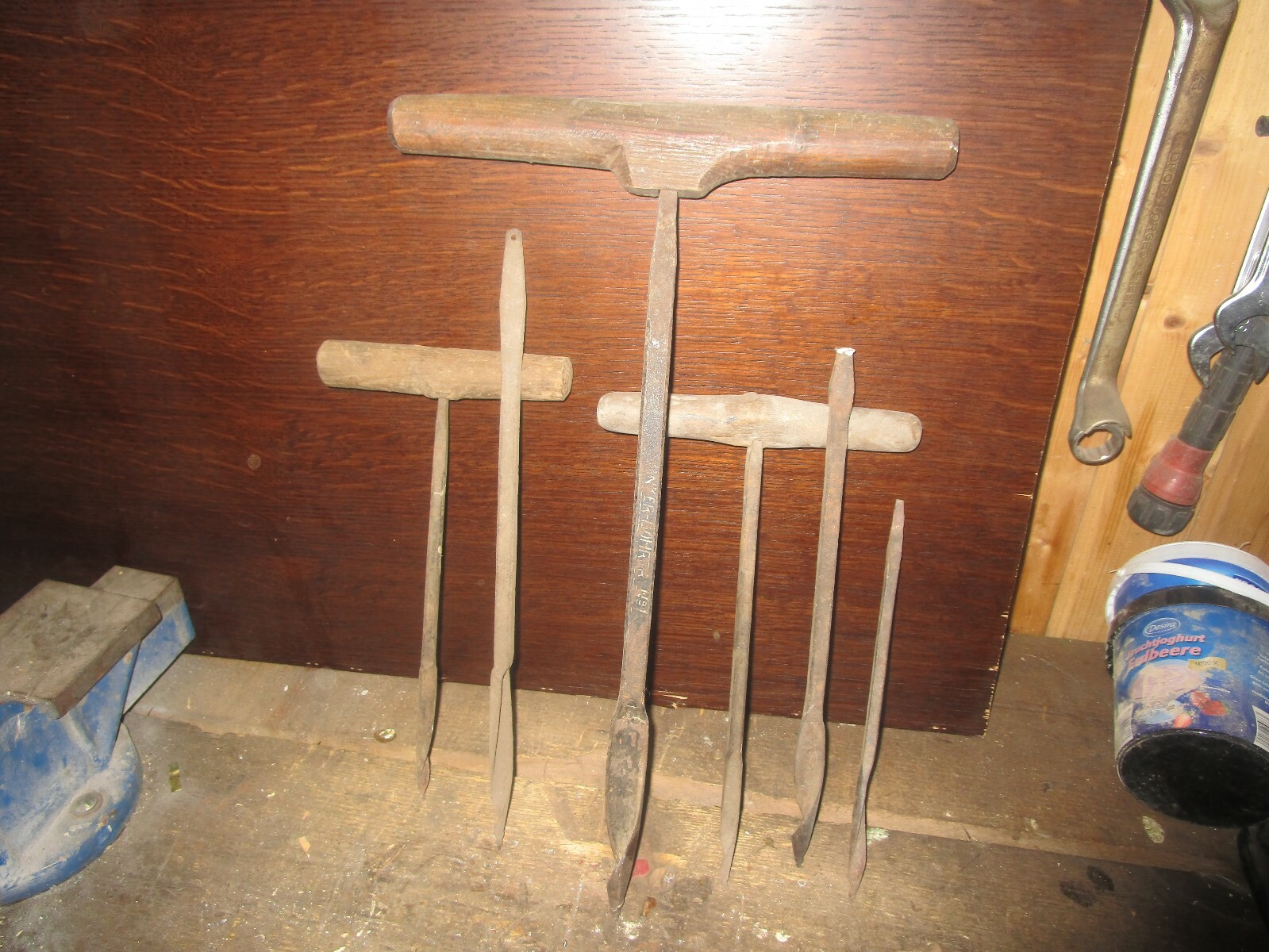 Alter Antiker Holzhobel Zimmermann Tischler Schreiner