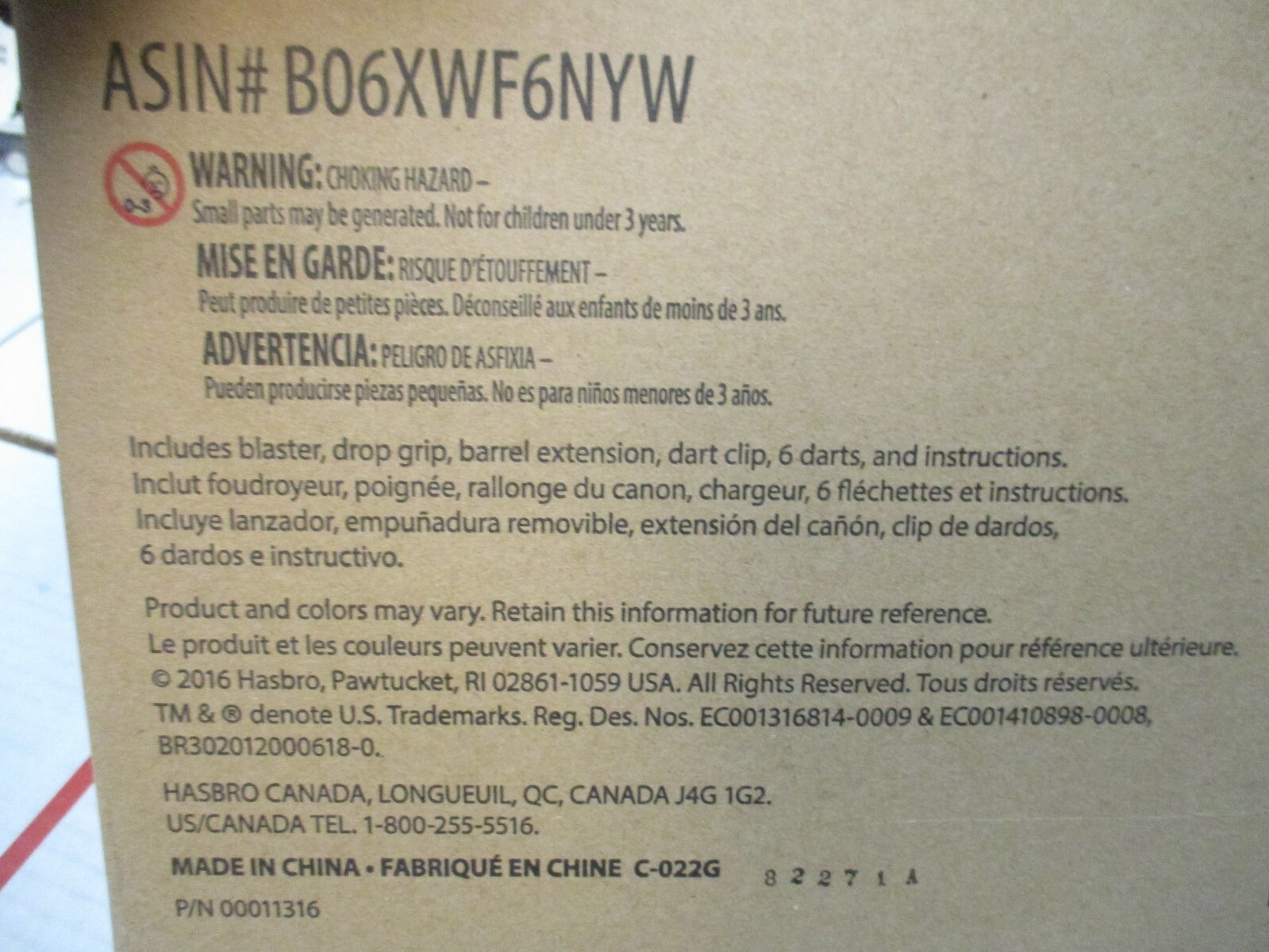 NERF MODULUS MOTORIZED TOY BLASTER WITH DROP GRIP & 6 DARTS NEW FAST SHIPPING