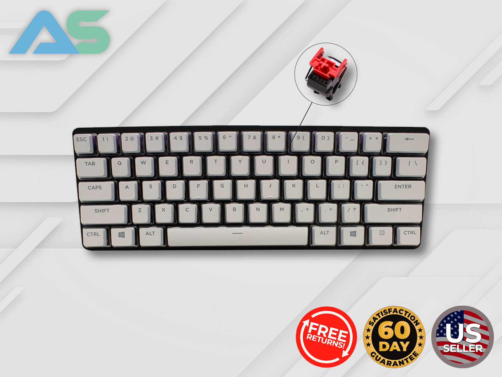 Red Optical Switches, Custom Keys