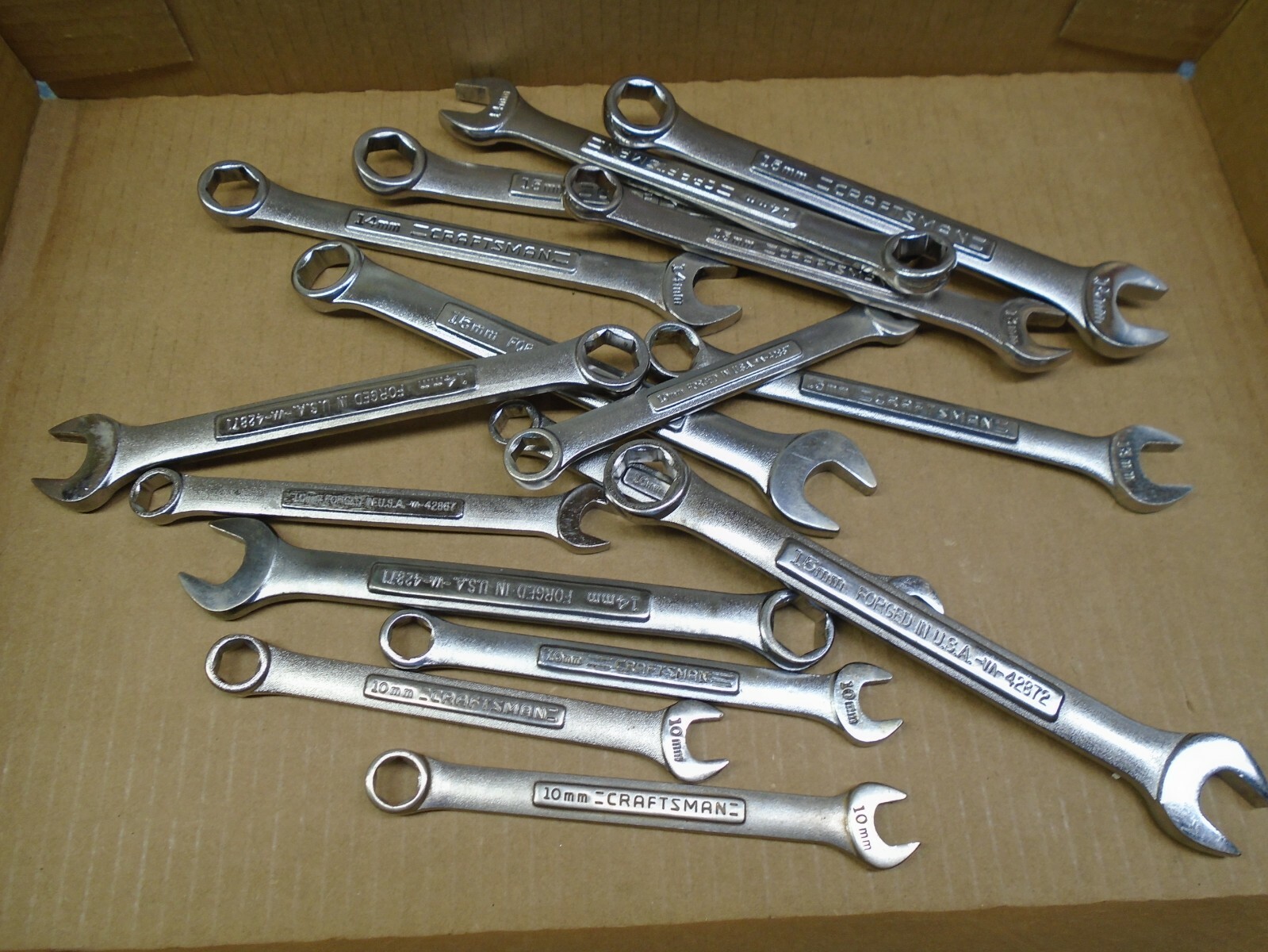Craftsman Usa 6point Combination Wrench 719 Mm, Choose Your Size!
