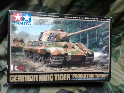TAMIYA 32536 GERMAN KING TIGER PRODUCTION TURRET PLASTIC MODEL 1:48 SCALE