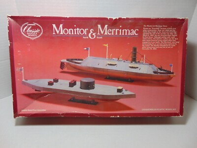Lindberg Monitor & Merrimac Model Kit 1/210 , 1/300 North / South New But Opened