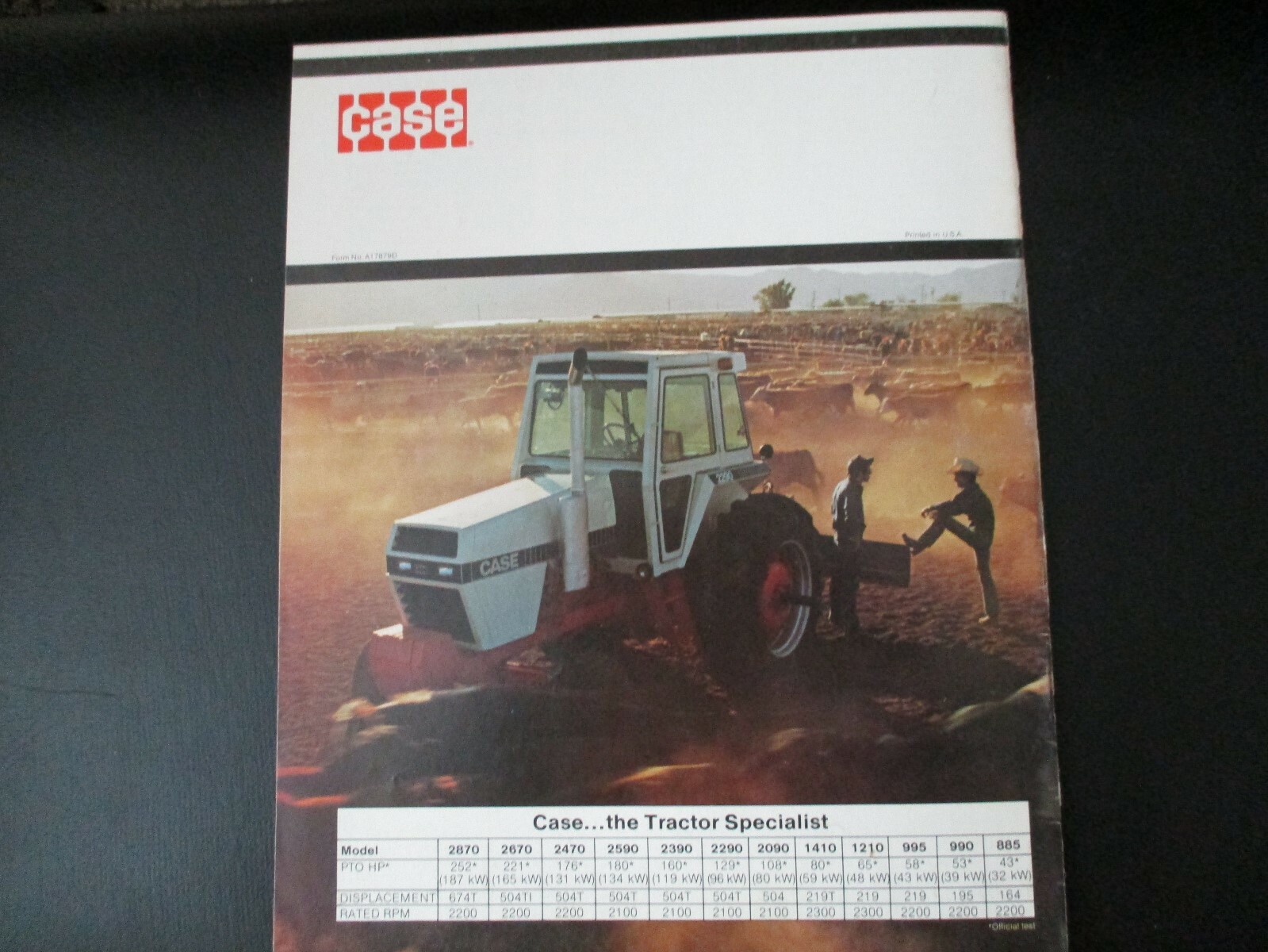 2 Collectible Tractor Dealer Catalogs, Case 2090/2290 and 90 Series