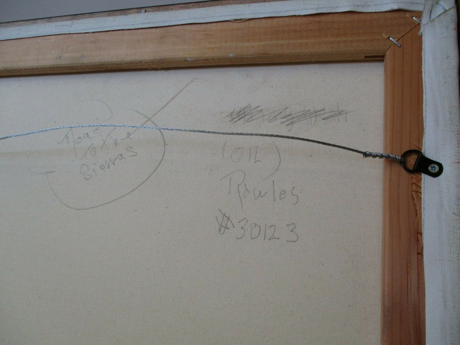 24 INCH GERALD ROWLES PAINTING EXPRESSIONIST ABSTRACT MODERNIST  LANDSCAPE RARE