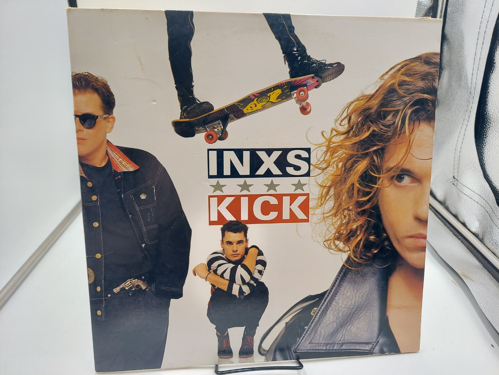 美品☆見本盤【INXS】KICK◆キック☆イン・エクセス　レコード　LP027 美品 INXS Kick レコード キック イン エクセス 日本盤 帯付き